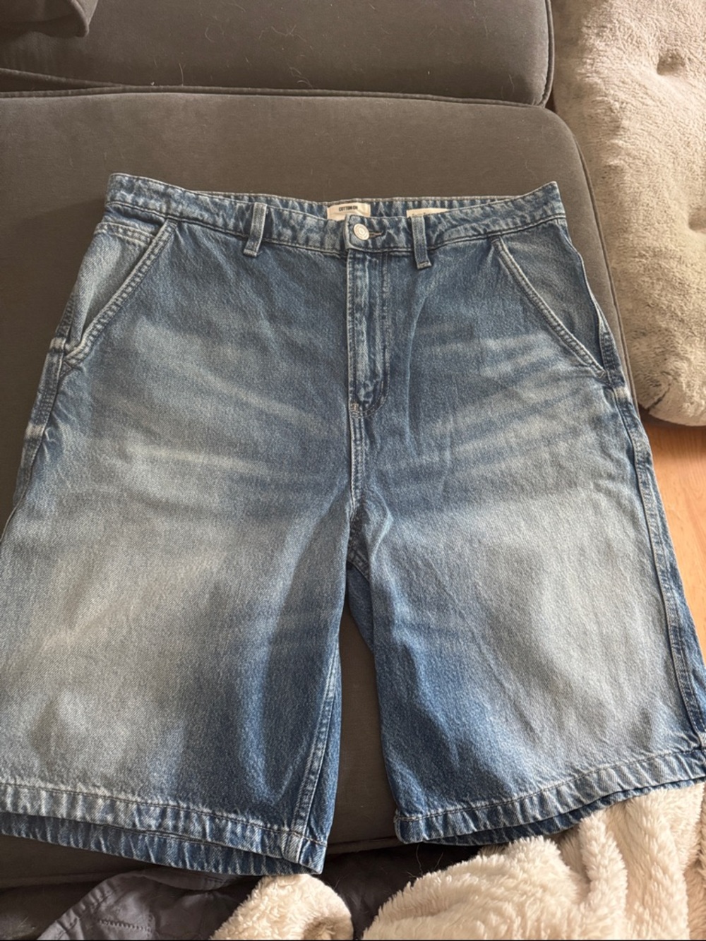Cotton On Light Blue Denim Jean Shorts